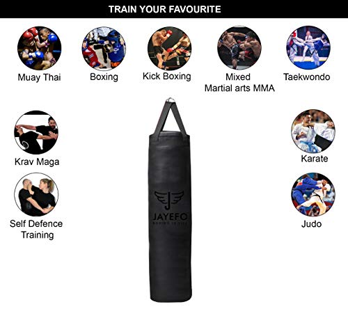 image for Jayefo Sports Punching Bag - Hanging Boxing Bag for MMA, Karate, Judo,