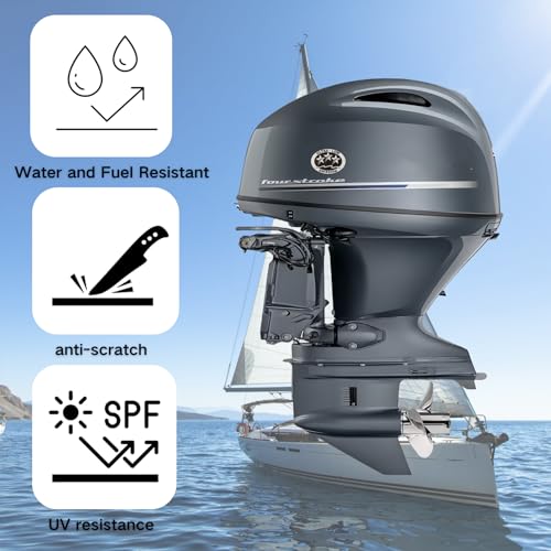 Image of Outboard Motor Low Emission 3 Star California Sticker Decal for Mercury | 3.58 x 2.4 Inch, Also Fit Yamaha, Suzuki, Honda, Johnson Evinrude and most Brand Motors