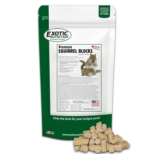 Premium Squirrel Blocks - Gut Healthy & Immune Supportive Daily Food for Squirrels (4 lb.)