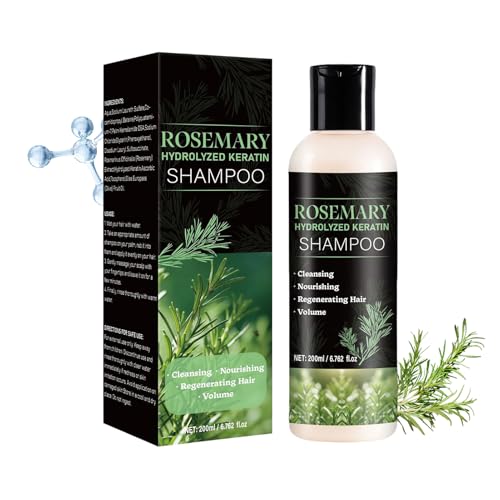 Champú Crecimiento Cabello Orgánico Romero - Voluminizador | Champú Biotina Romero Para Suavizado | Adultos Adolescentes Mujeres Hombres Dormitorio Viaje Salón Baño