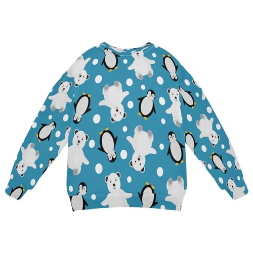 Christmas Bear Penguins Snow Boy Girl Sweatshirt Toddler Crewneck Pullover Sweater Long Sleeve Fall Winter Clothes2