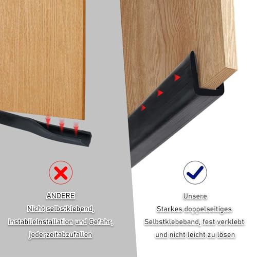 Kantenschutz für Bleche, Kantenschutz Gummi, Kantenschutzprofil, Kantenschutz Selbstklebend, Kederband, U Profil Kunststoff, Gummilippe für Bleche Glasscheiben Auto Blechschutzkante(1.5m×1.6mm)