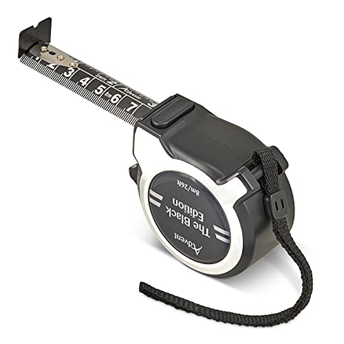Cinta métrica profesional Advent 8m x 25mm negra miniatura 2