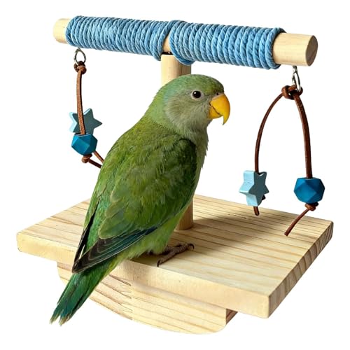 Perchas Naturales de Aves | Percha Maderera para Periquito | Juguete de Mesa para Agapornis,Guacamayos, periquitos, dueños, adiestradores, amantes, hogar, oficina, refugios, zoológicos, salón, dormito