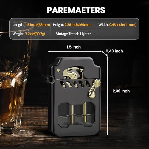 Encendedor Vintage Choicedc con tanque visible de combustible miniatura 6