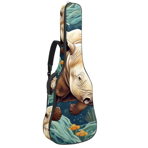 Housse guitare classique Big Rhino Painting pour musiciens nomades