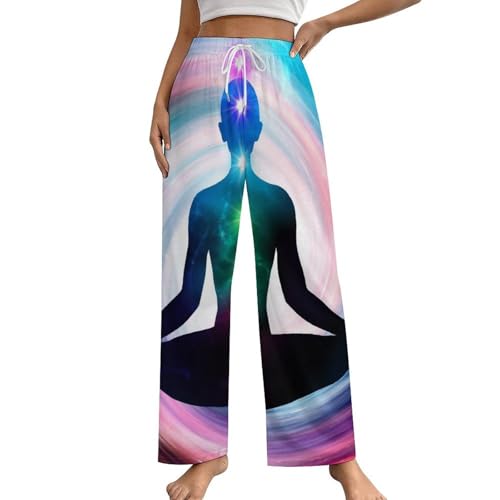 Bas de pyjama femme avec poches pantalon de nuit fluide taille S sport