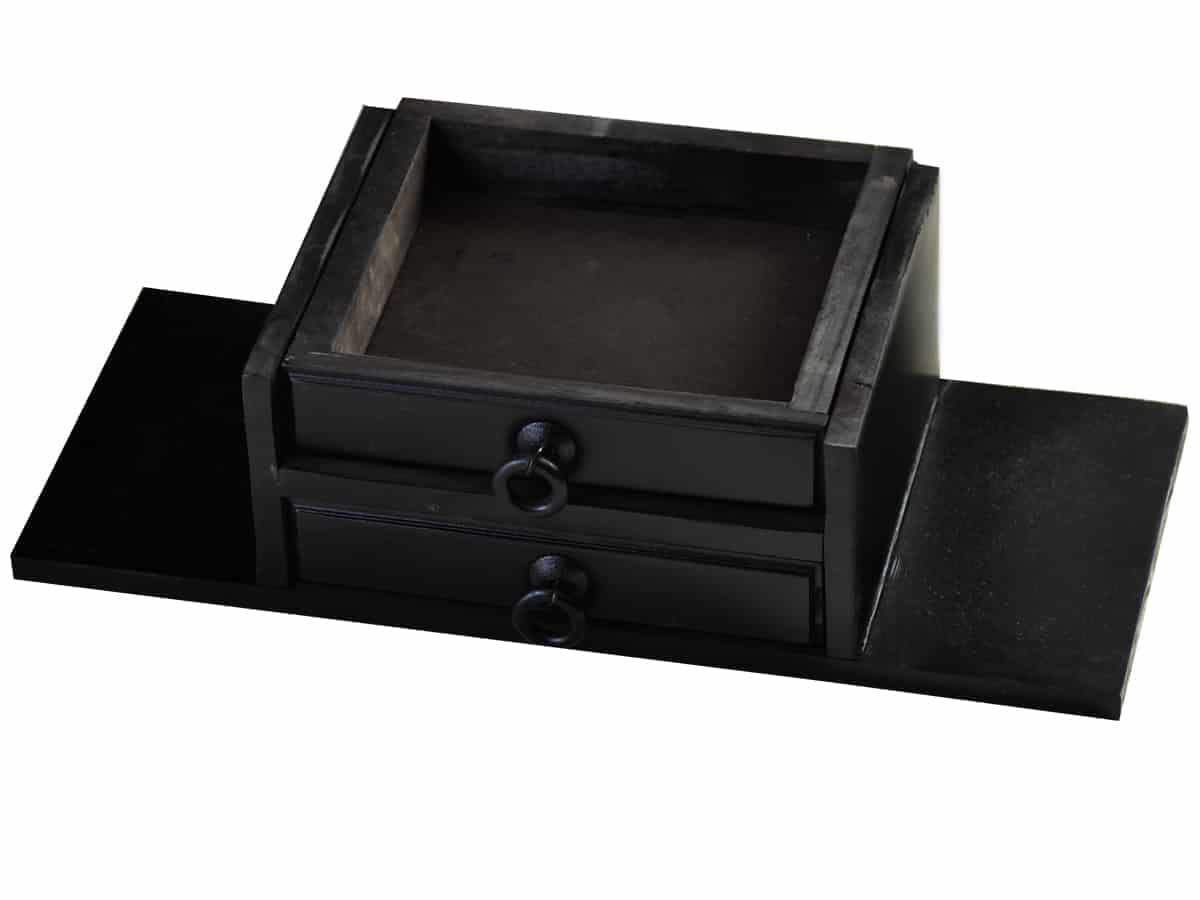 Sekretär Mexico Kolonial 124x125x58 cm Mexico Möbel Kolonialstil Massivholz Pinie Kolonialstil