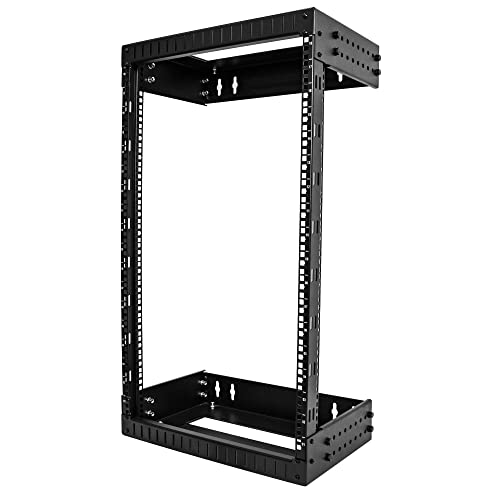 StarTech.com Rack de Servidores de 18U de Pared - de 19 Pulgadas - de Profundidad Ajustable - para Equipo de Redes - AV - de Servicio Pesado (RACK-18U-20-WALL-OA)