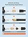 AstroAI Short Pressure Washer Gun with Swivel - High Pressure Washer with 4 Nozzles and 3/8” Swivel Quick Connector Plug - 4060PSI Max and Compatible with Hose, Foam Cannon Car Wash Foam Gun, Black