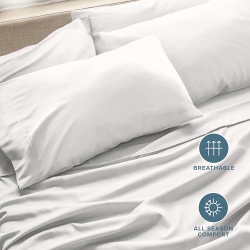 Image of Bare Home Pillowcases Open End (Standard 4 Pack, Antique White)