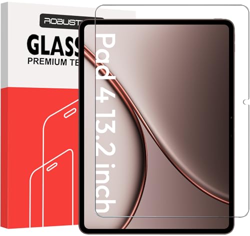 Image of Robustrion Tempered Glass for OnePlus Pad 4 13.2 inch Screen Protector Guard for OnePlus Pad 4 13.2 inch Tablet - 1 Pack