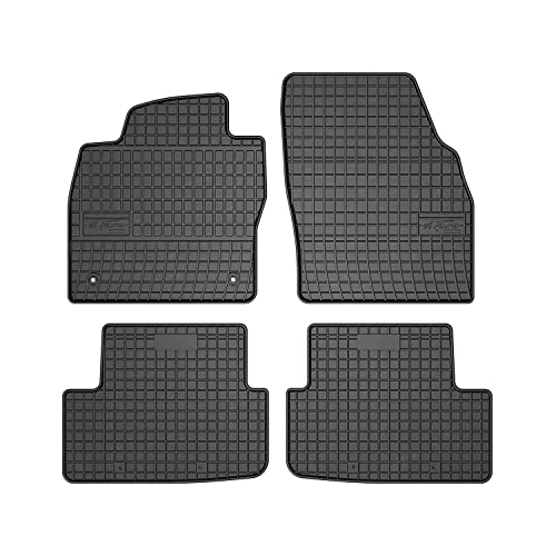 Fußmatten Automatten kompatibel mit VW Polo VI 2017-2023 OMAC Antirutsch Gummimatten 3D Schwarz