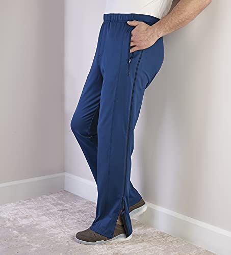 Men’s Side Zip Adaptive Fleece Tearaway Pants for Seniors2