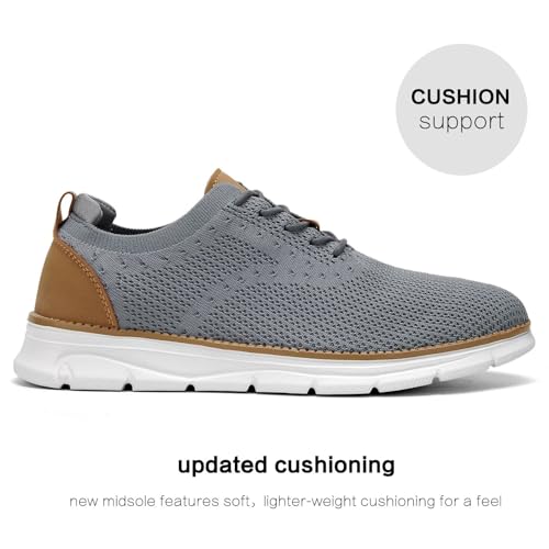 Image of Men's Mesh Sneakers Oxfords Lace-Up Lightweight Casual Walking Shoes Driving Shoes