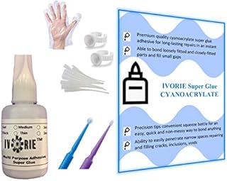 Ivorie Instant Bonding Glue Adhesive - Dental Lab (Gel - 1oz)