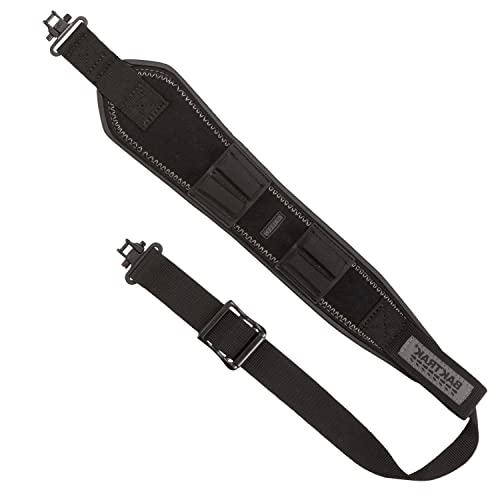 Allen Company Bullet Baktrak 2-Point Rifle And Shotgun Sling - Rubber Grip With Swivels - Ideal For Hunting And Shooting - Gun Strap - Tested Up To 500 Lbs. - Black #TOP14