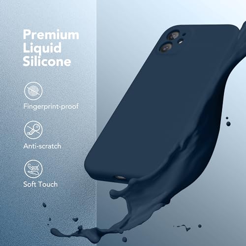 Image of Magnetic for iPhone 11 Phone Case Silicone, Compatible with MagSafe, [Full Camera Protection][Screen Protector] Slim Shockproof Protective Case for iPhone 11 6.1 inch, Deep Blue
