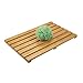 Chill House - Tarima de Madera para Ducha - Tarima Ducha - Tarima Plato Ducha - Antideslizante de Madera - Tarima Madera Ducha - Medidas 53 x 36, Madera Bambu Claro, Uso en Interiores y Exteriores