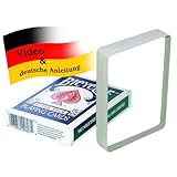 ✅ CRYSTAL CLEAR DECK - Dieser kristallklare Acryl-Block hat die exakte Größe eines Kartenspiels (Bicycle Deck) und kann während eines beliebgen Kartentricks gegen ein normales Spiel ausgetauscht werden. Am Ende haben sich dann z.B. alle Karten (außer die des Zuschauers) in diesen Block verwandelt - das Kartendeck ist verschwunden / unsichtbar / zu Glas verschmolzen etc.