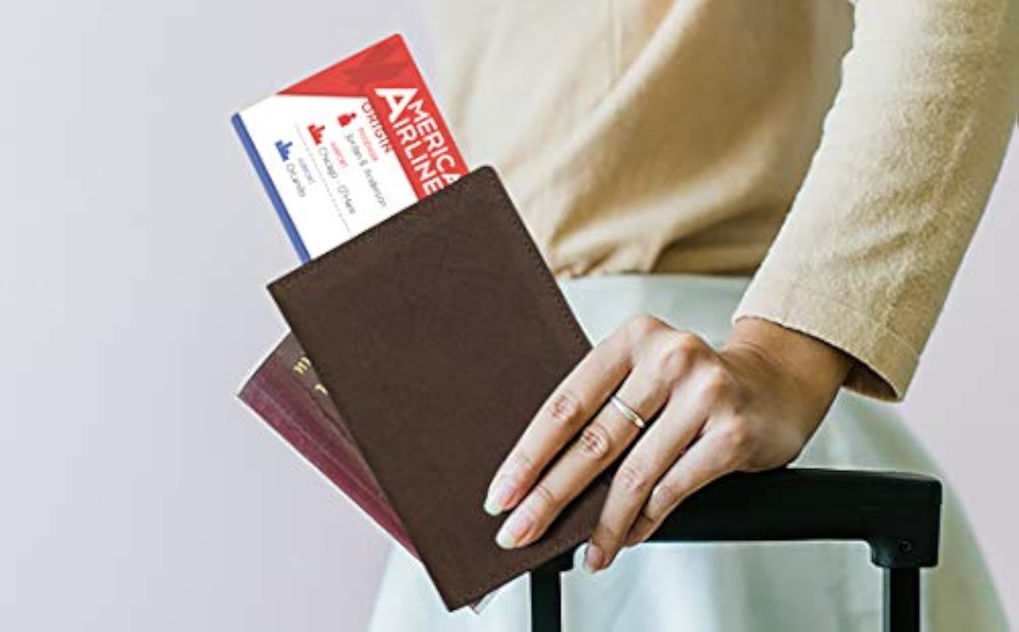 Leather Passport Holder for Men & Women