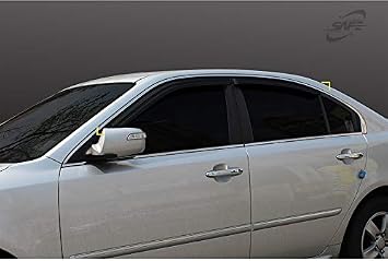 Smoke Tinted Side Window Wind Deflectors Visors 4pcs for KIA Optima 20062010