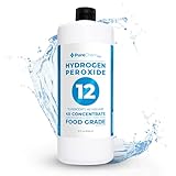 Hydrogen Peroxide 12 Percent (32oz) - Hydrogen Peroxide Cleaner - Dilute and Spray 12% Hydrogen Peroxide on Counters, Bathtubs, Floors or Carpets - Food Grade Hydrogen Peroxide 12 Percent