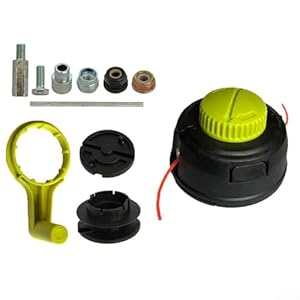 LatoYard Trimmerkopf-Set für Rasentrimmer P2009, RY15523A & RY15523AVNM – M8 x 1, 25 T35 Grasschneideeinheit