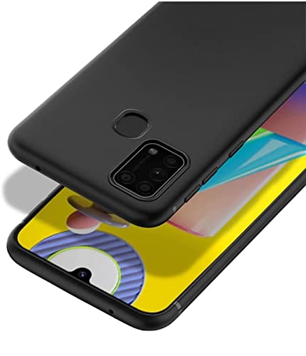 Image of Mobile Back Cover Case for Samsung Galaxy M31, SM-M315F /DS, SM-M315F /DSN (Silicone Case|CameraProtection|Black SC1510)