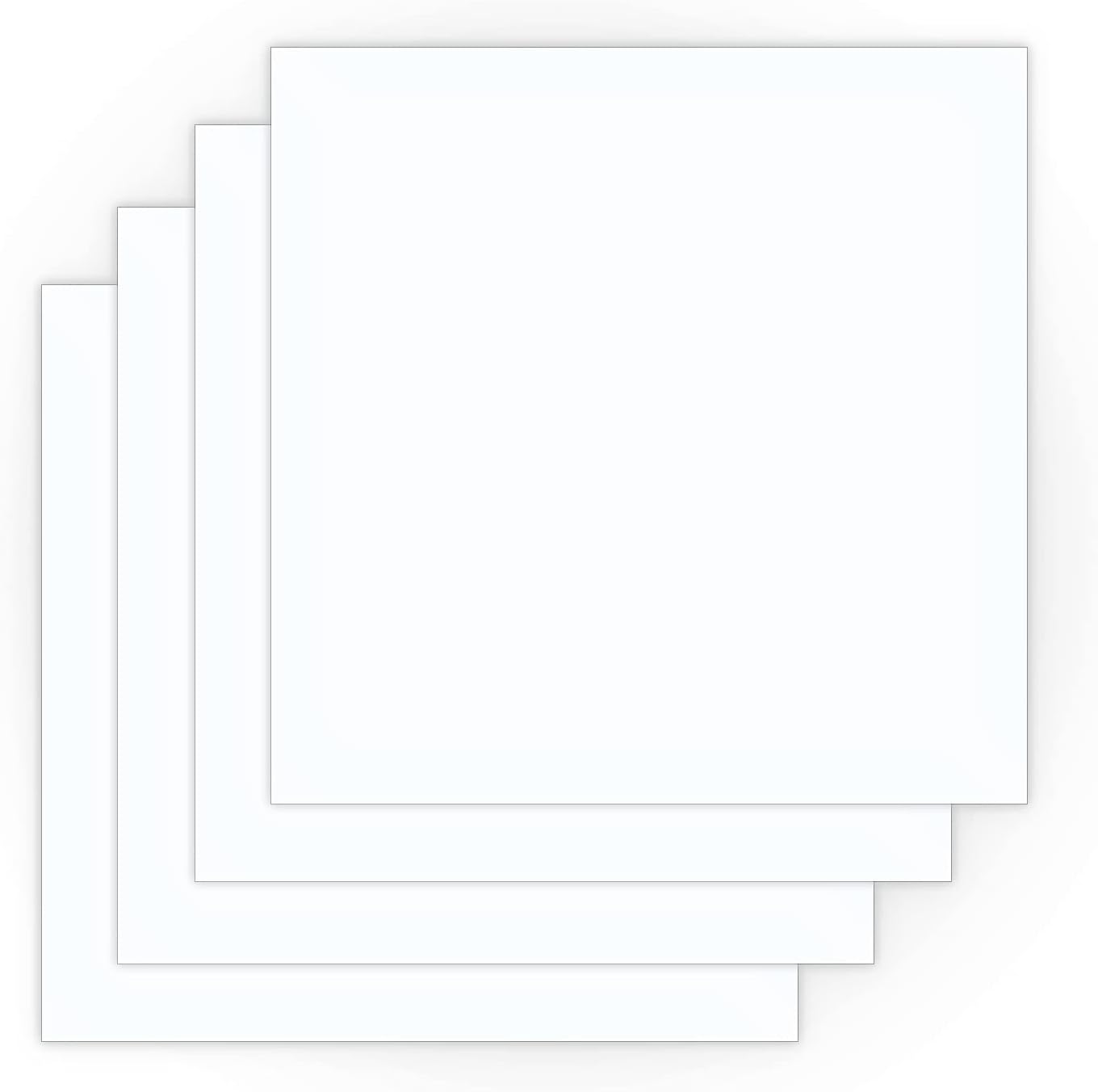 Styrene Sheets .030", 12x12 Inch, White 4-Pack