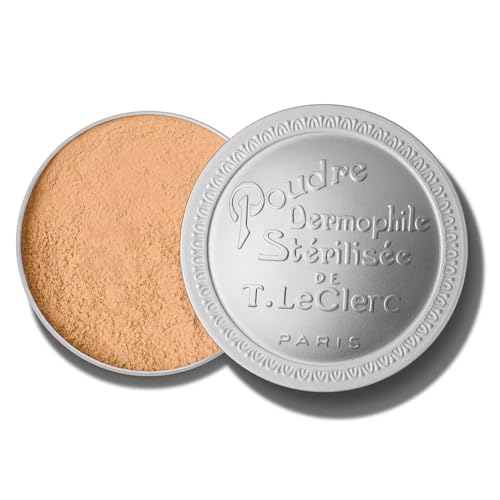 Image of T.LeClerc DERMOPHILE Loose Rice Powder - Jumbo Size - Long-Lasting Mattifying Setting Powder - Natural Finish for All Skin Types (NATUREL, 25G)