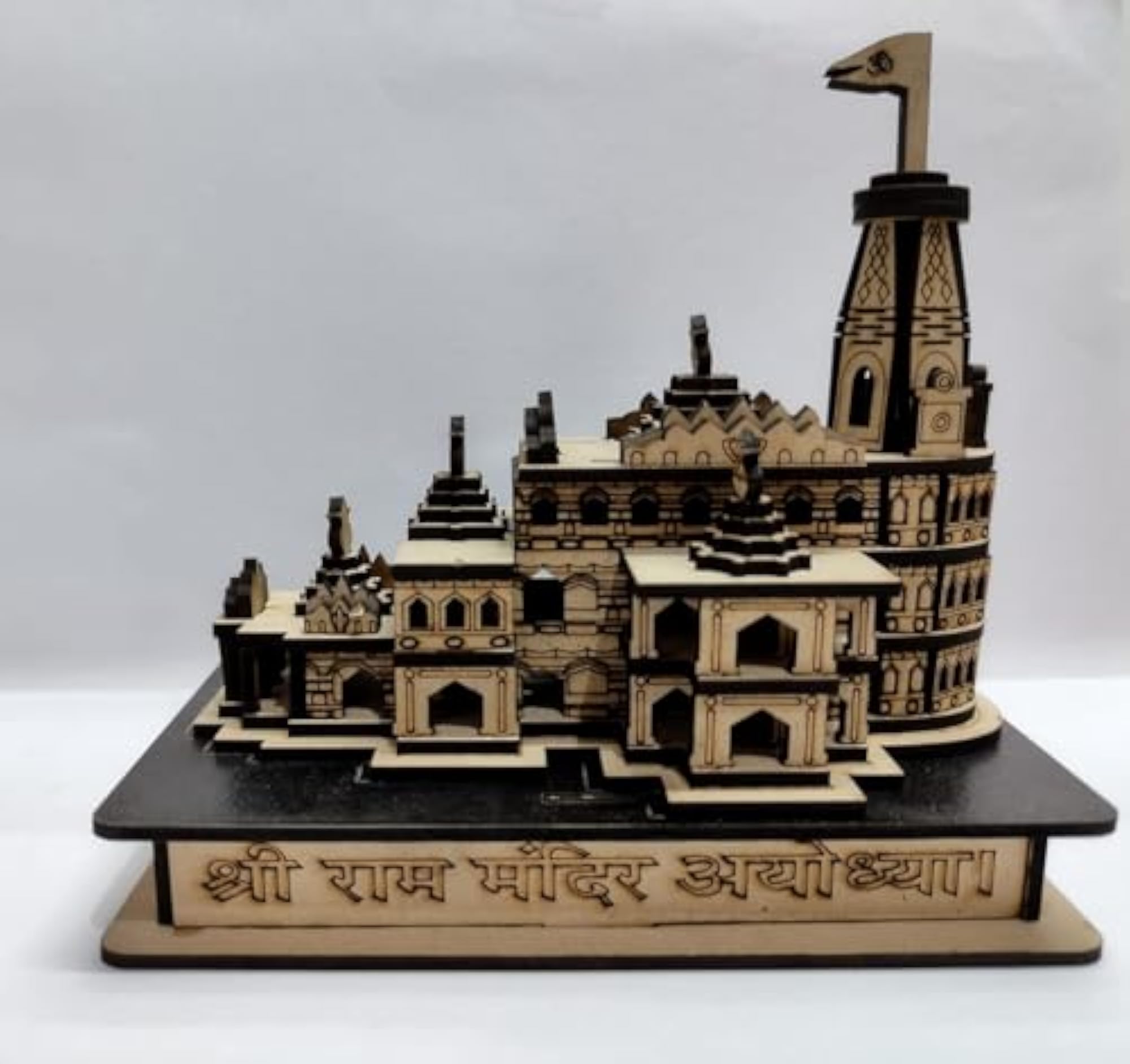 Engineered Wood Ayodhya Ram Mandir 3D Model