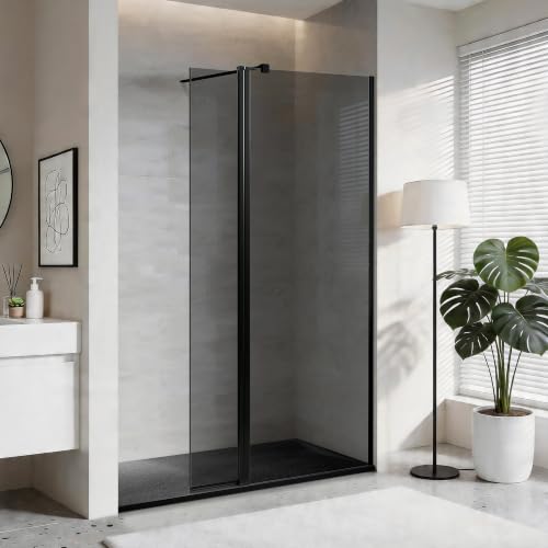 Image of Aquara 1000 x 1900mm Walk-in Shower Screen with 300mm Flipper Panel