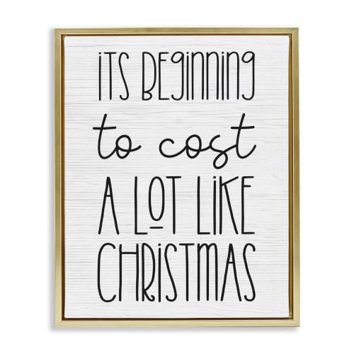 Christmas Humor Plaid Holiday, 17 x 21 Inch Canvas in Floater Frame