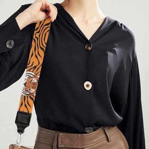 Talayituse Tiger Skin Print Shoulder Strap Wide Purse Bag Strap Adjustable Replacement Belt Luggage Crossbody Shoulder Bag Strap for Women Girls, 1 Pack4