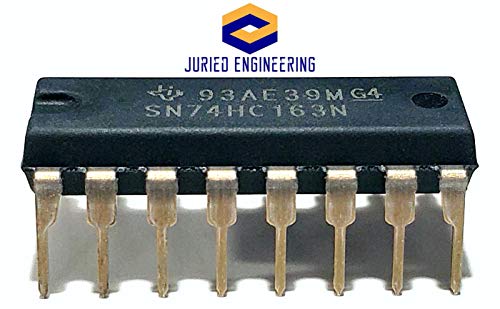 sn74hc163n sn74hc163 74hc163 4-bit synchronous binary counters breadboard-friendly ic dip-16 pack of 5