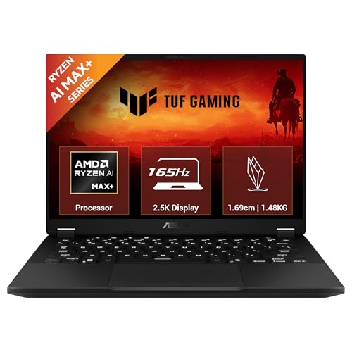 Image of ASUS TUF A14 (2026),AMD Ryzen AI MAX+ 392, AMD Radeon 8060S iGPU,32GB RAM,1TB SSD, QHD+, 14 inch(35.5 cm),Windows 11, M365 Basic(1Y)* Office 2024,Jaeger Gray,1.48 Kg,FA401EA-RG020WS, Creator /Gaming Laptop