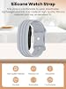 Banda de silicona compatible con Garmin Cirqa, correa deportiva de reemplazo con hebilla clásica, resistente al agua y al sudor, ajustable para rastreador de actividad sin pantalla 4
