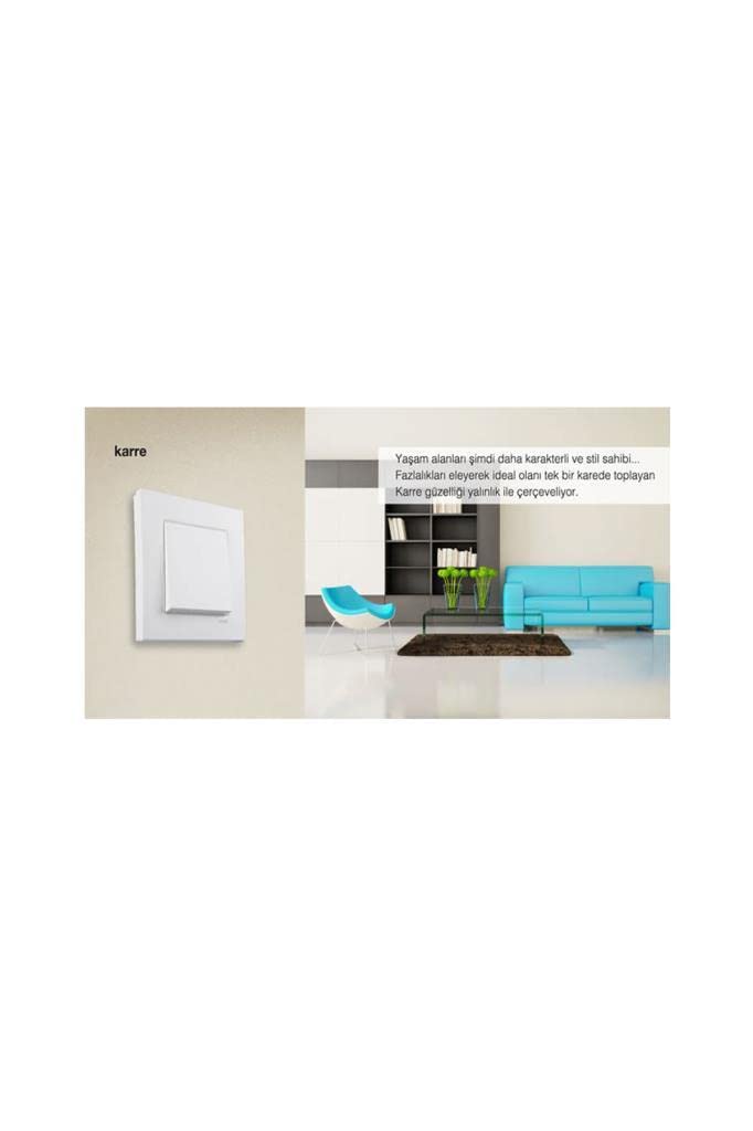 DIFA Pack Viko Karre Altılı Çerçeve Krem