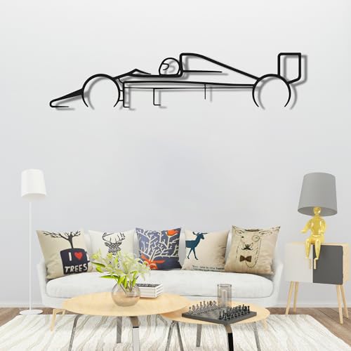 Mabi Automotive Parts Conceito de fórmula 1 Ferrari 1988 decoração de parede, mercadoria F1, carro de corrida F1 para decoração de quarto, decoração de carro, acessórios de carro, arte de parede