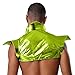 CHICTRY Shiny Metallic Gothic Steampunk Shrug for Mens Shoulder Epaulet Collared Pauldron Armour Fluorescent Green X-Large