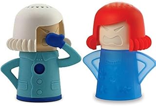 Microwave Cleaner Angry Mom with Fridge Odor Absorber Cool Mom for Home Kitchen Cleaner Tool Steam Clean Crud Disinfects with Vinegar and Water