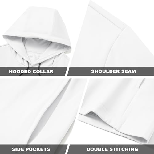 Image of M MAELREG Hoodies for Men Golf Fleece Hooded Sweatshirts Dry Fit Athletic Lightweight Casual Midlayer Mens Hoodies Pullover