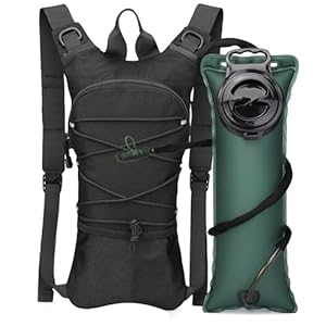 ATBP Running Hydration Vest Pack Thermal Insulation 3L TPU Water Bladder Tactical Backpack Bag for Cycling Hiking Daypack Men & Women