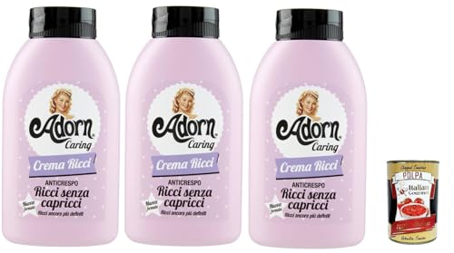 Crème boucles Adorn pour éliminer les frisottis et sauce tomate fine Italian Gourmet