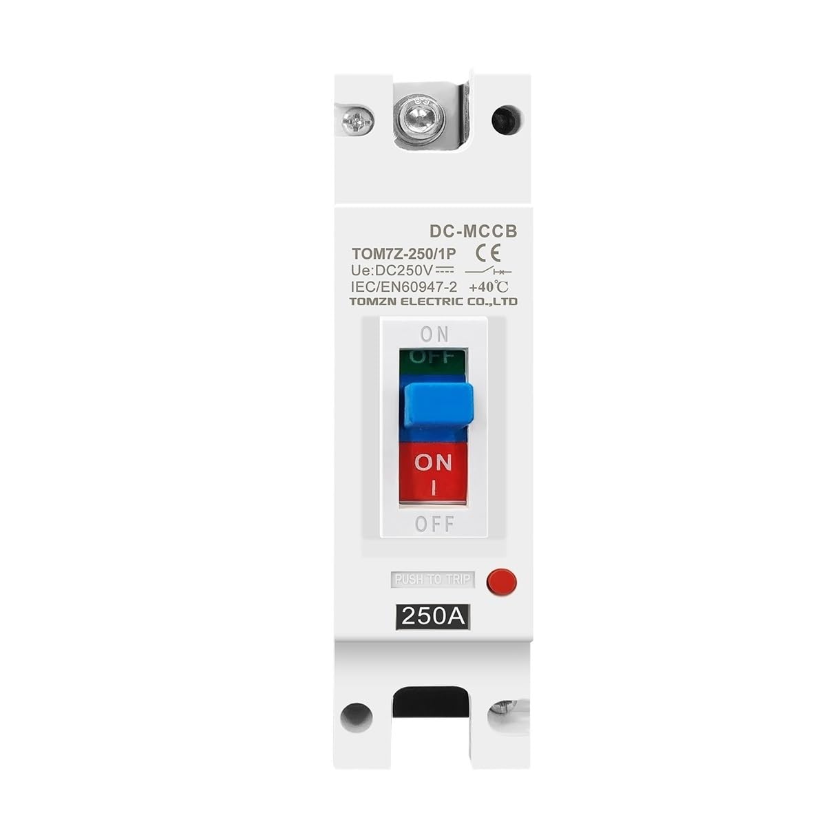 Interruttore automatico in scatola stampata MCCB 1P DC 250V DC solare, interruttore di protezione da sovraccarico for impianto fotovoltaico solare.(200A)