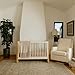 NAMESAKE Nantucket 3-in-1 Convertible Crib with Toddler Bed Conversion Kit in Warm White and Honey, Greenguard Gold Certified (M23301RWHY)