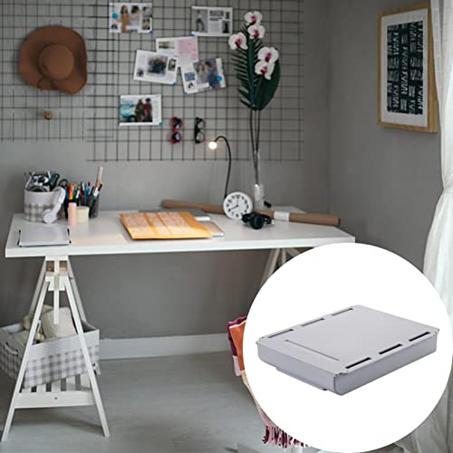 Under Desk Drawer Organizer Plastics Space-saving Self-Adhesive Storage Case with Free Screw Package Multipurpose… - Afbeelding 3