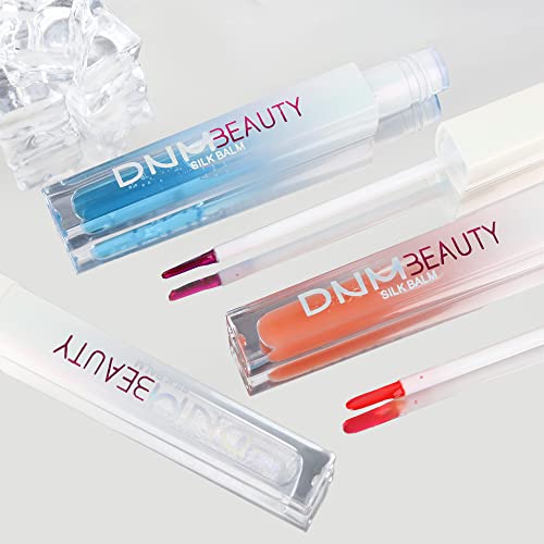 3 Pcs Color Changing Lip Gloss Lip Oil Tinted, Peaches Plumping Magic Mood Lipstick Lip Glaze , High-Shine Clear Shimmer Lip Stain Lip Balm, Longlasting Lips Will Not Dry Out,Brillo Para Los Labios #TOP6