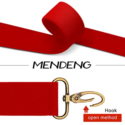 Image of MENDENG Suspenders for Men Heavy Duty Swivel Hooks Retro X-Back Adjustable Brace